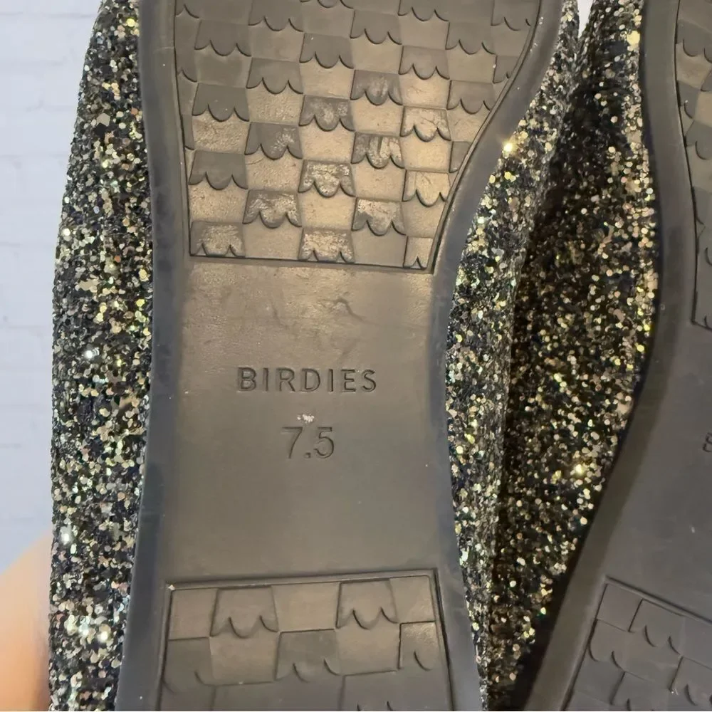 Birdies The Starling Glitter Ballet flats black size 7.5